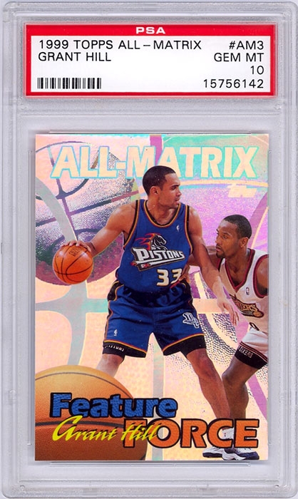 1999-00 Topps Grant Hill All Matrix #AM3 PSA 10
