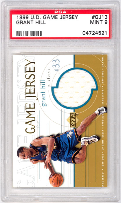 1999-00 Upper Deck Grant Hill Game Jersey #GJ13 PSA 9
