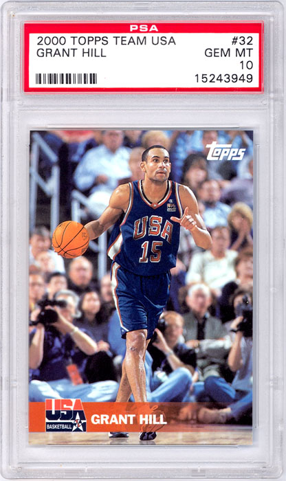 2000 Topps Team USA Grant Hill #32 PSA 10
