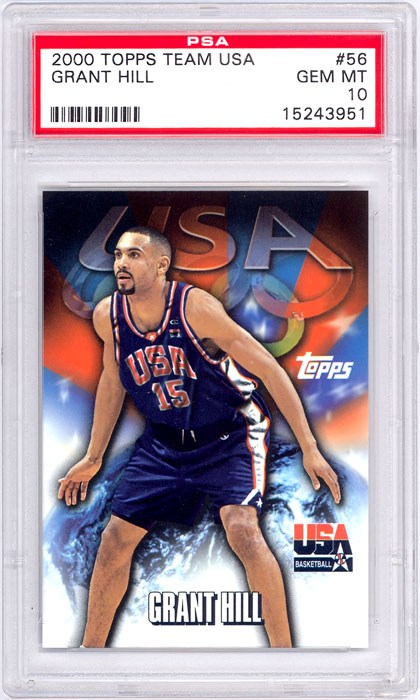 2000 Topps Team USA Grant Hill #56 PSA 10
