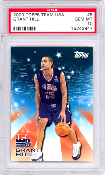 2000 Topps Team USA Grant Hill #5 PSA 10
