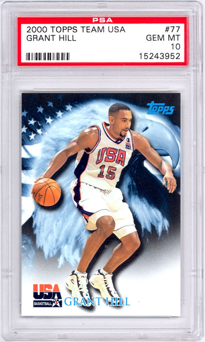 2000 Topps Team USA Grant Hill #77 PSA 10
