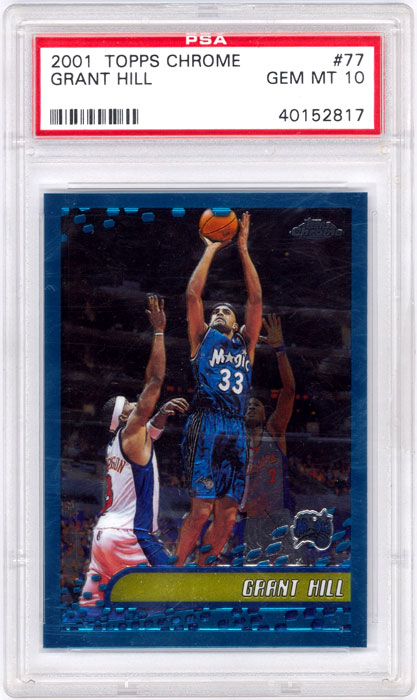 2001-02 Topps Chrome Grant Hill #77 PSA 10
