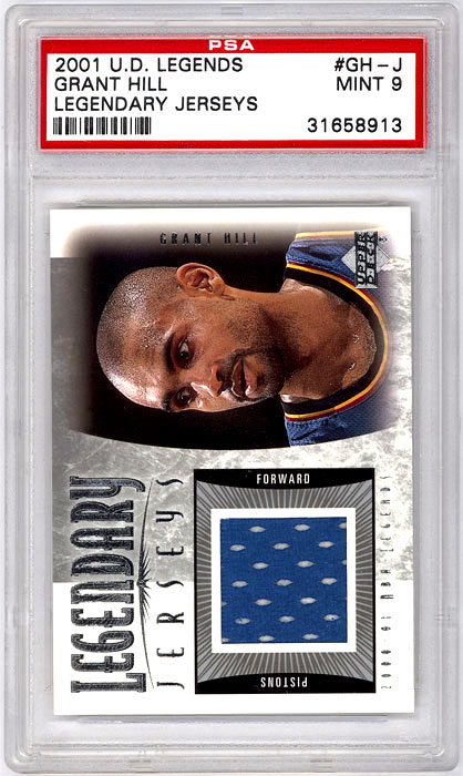 2001-02 Grant Hill Upper Deck Legendary Jerseys #GH-J PSA9
