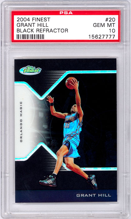 2004-05 Finest Grant Hill Black Refractor #20 PSA 10
