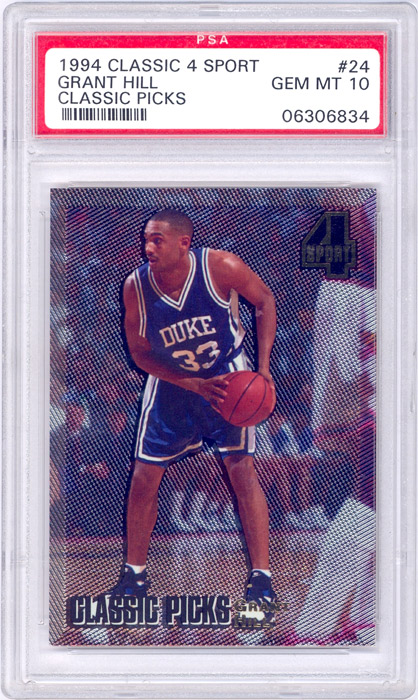 1994 Classic 4 Sport Grant Hill Classic Picks #24 PSA 10
