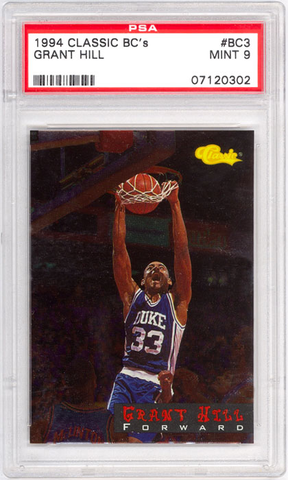 1994 Classic Grant Hill BC's #BC3 PSA 9
