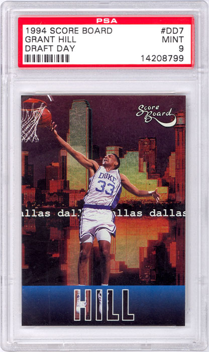 1994 Score Board Grant Hill Draft Day #DD7 PSA 9
