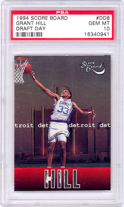 1994 Score Board Grant Hill Draft Day #DD8 PSA 10
