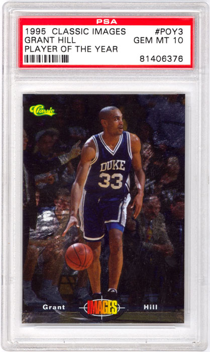 1995 Classic Images Grant Hill Player Of The Year #POY3 PSA 10
