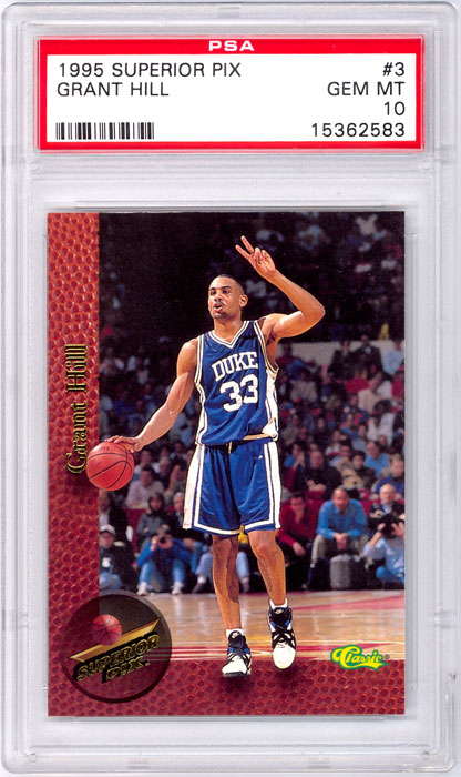 1995 Superior Pix Grant Hill #3 PSA 10
